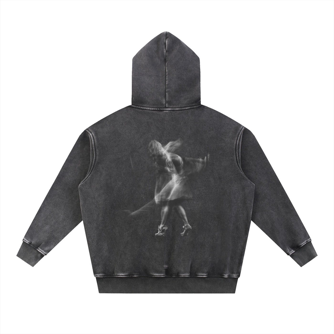 Snow Wash Fleece Oversize Hoodie