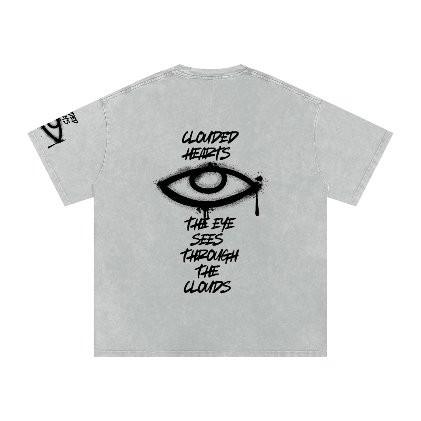 Snow Washed Oversized Cotton T-Shirt