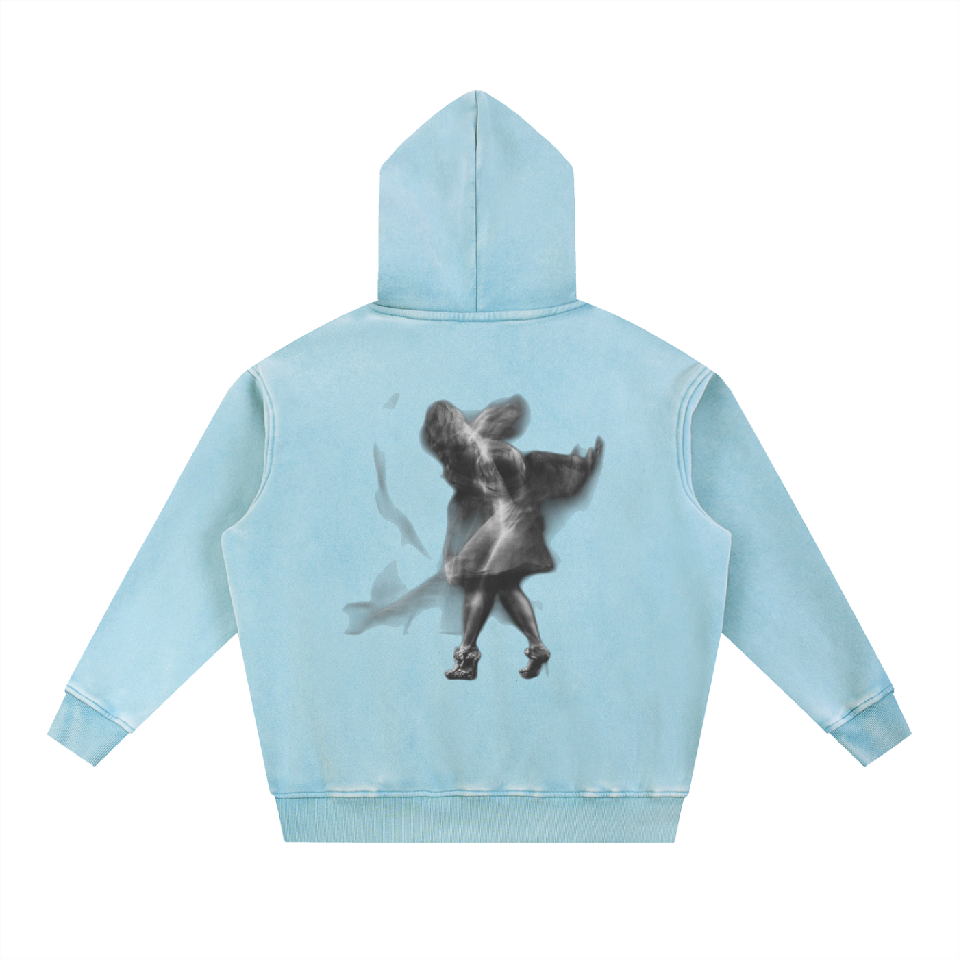 Snow Wash Fleece Oversize Hoodie