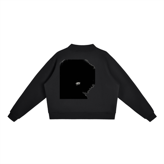 Essential Fleece Mock-Neck Crew Sweatshirt