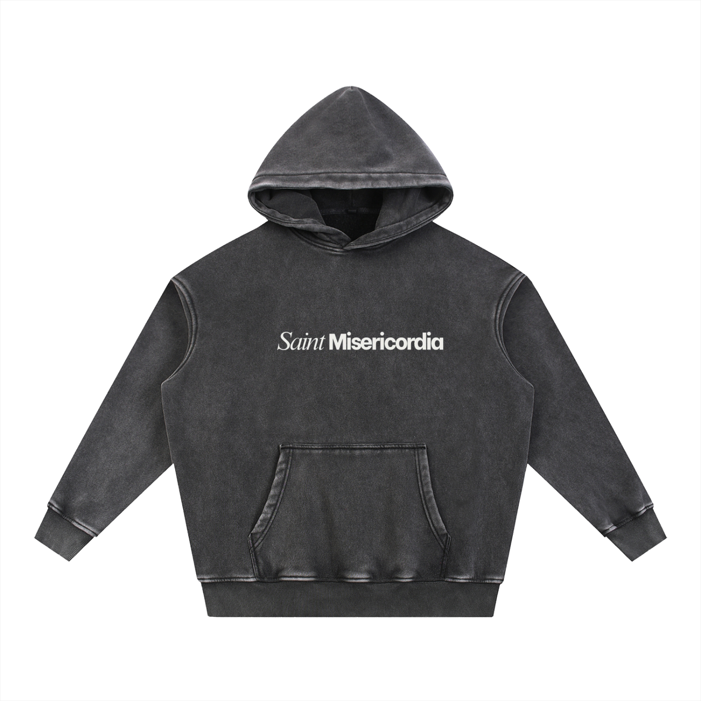 Snow Wash Fleece Oversize Hoodie
