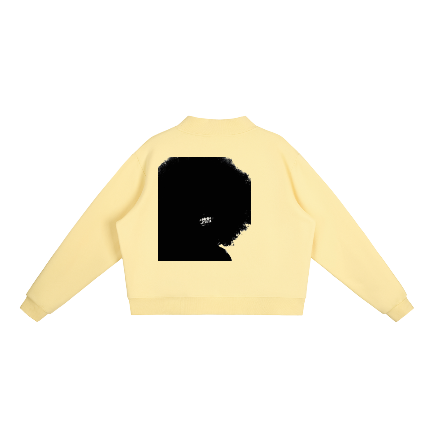 Essential Fleece Mock-Neck Crew Sweatshirt