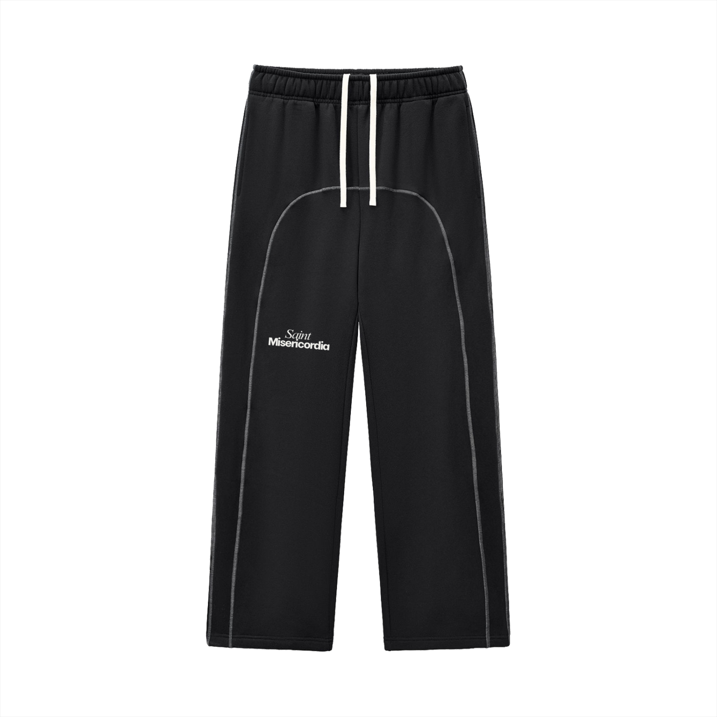 Contrast-Stitched Fleece Sweatpants