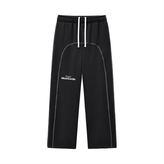 Contrast-Stitched Fleece Sweatpants