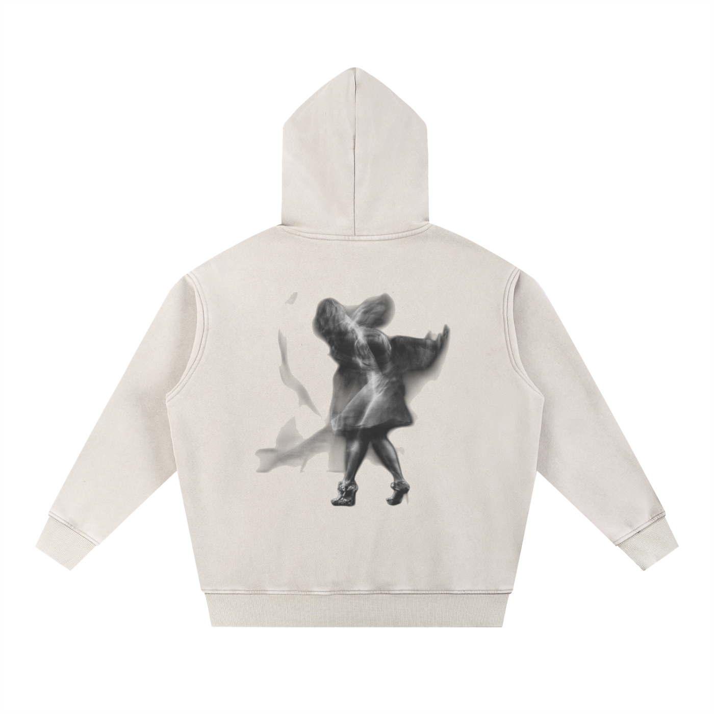 Snow Wash Fleece Oversize Hoodie