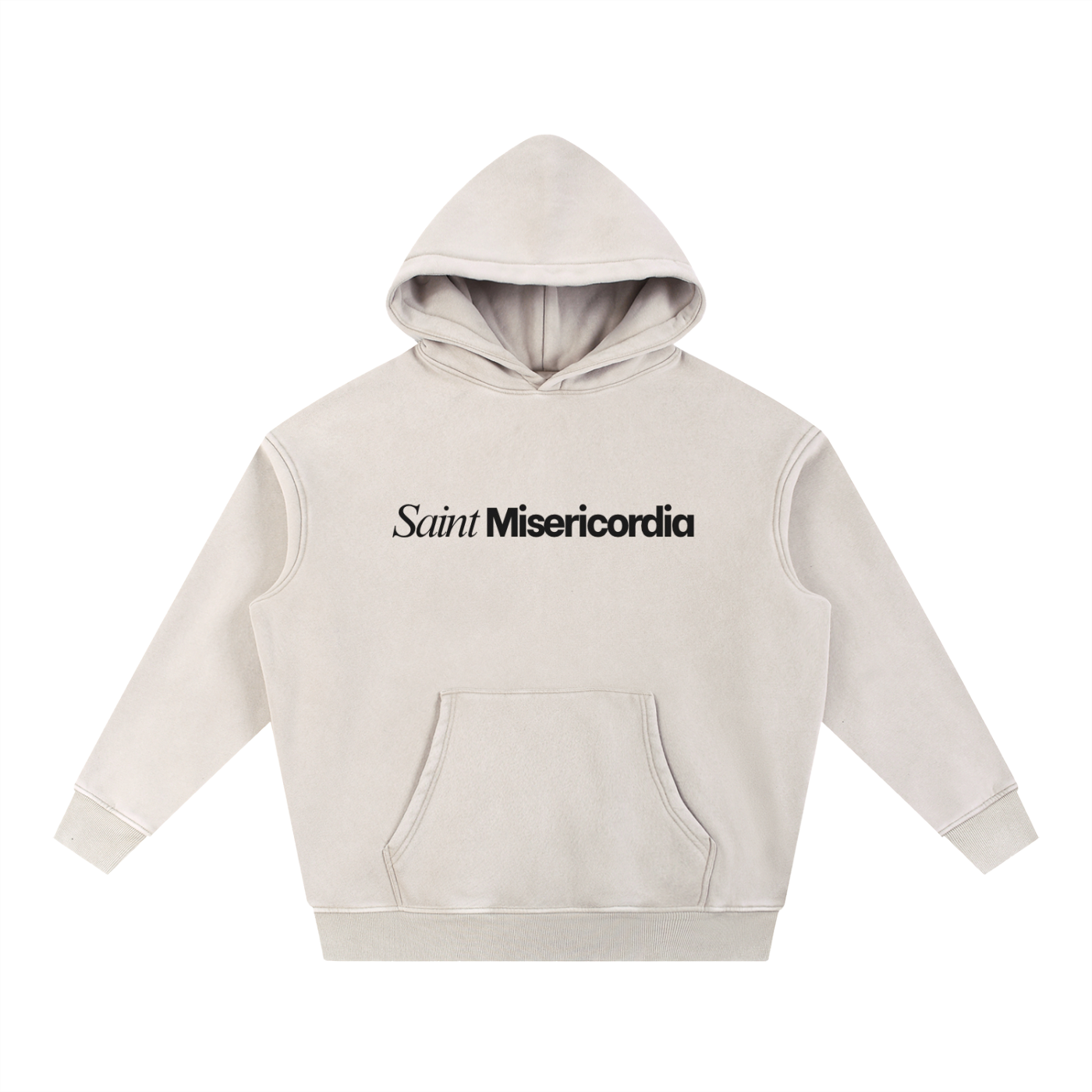 Snow Wash Fleece Oversize Hoodie