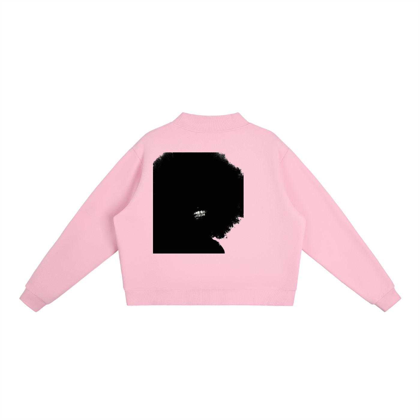 Essential Fleece Mock-Neck Crew Sweatshirt